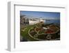 Lakeside on Lake Zurich with Flower Clock on Schifflaende Buerklipatz Square, Zurich, Switzerland-null-Framed Art Print