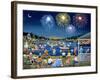 Lakeside on the Fourth-Sheila Lee-Framed Giclee Print