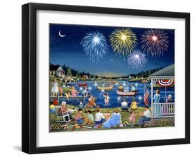 Lakeside on the Fourth-Sheila Lee-Framed Giclee Print