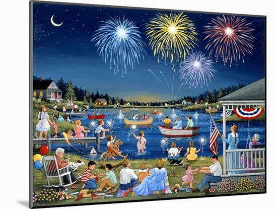 Lakeside on the Fourth-Sheila Lee-Mounted Giclee Print