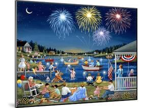 Lakeside on the Fourth-Sheila Lee-Mounted Giclee Print