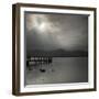 Lakeside Pier 002-Tom Quartermaine-Framed Giclee Print