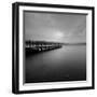 Lakeside Pier 005-Tom Quartermaine-Framed Giclee Print