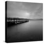 Lakeside Pier 005-Tom Quartermaine-Stretched Canvas