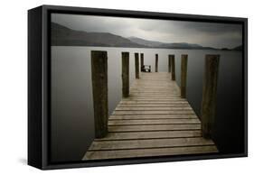Lakeside Pier 2-Tom Quartermaine-Framed Stretched Canvas