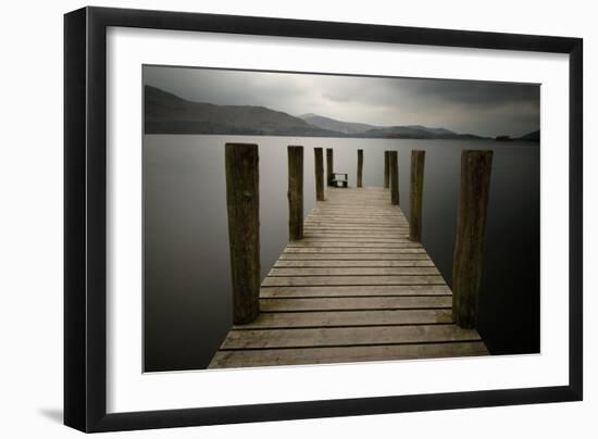 Lakeside Pier 2-Tom Quartermaine-Framed Giclee Print