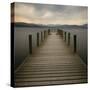 Lakeside Pier-Tom Quartermaine-Stretched Canvas