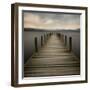 Lakeside Pier-Tom Quartermaine-Framed Giclee Print