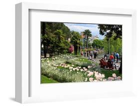 Lakeside Promenade of Locarno, Lake Maggiore, Canton of Ticino, Switzerland-null-Framed Art Print