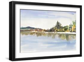 Lakeside Reflections-Lora Gold-Framed Art Print