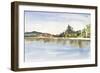 Lakeside Reflections-Lora Gold-Framed Premium Giclee Print