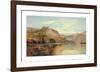 Lakeside Rendezvous (The Kirk At Arrochar)-Alfred de Breanski-Framed Premium Giclee Print