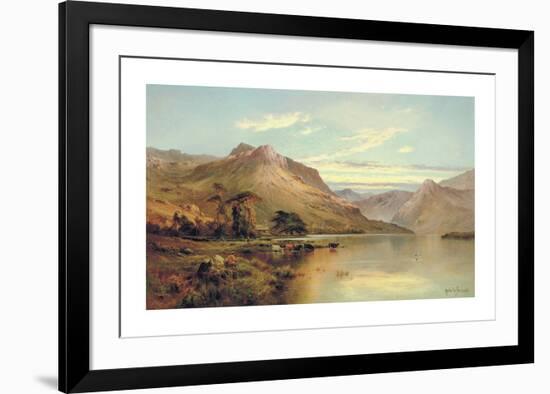 Lakeside Rendezvous (The Kirk At Arrochar)-Alfred de Breanski-Framed Premium Giclee Print