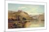 Lakeside Rendezvous (The Kirk At Arrochar)-Alfred de Breanski-Mounted Premium Giclee Print