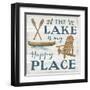 Lakeside Retreat IX Canoe-Silvia Vassileva-Framed Art Print