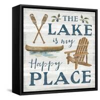 Lakeside Retreat IX Canoe-Silvia Vassileva-Framed Stretched Canvas