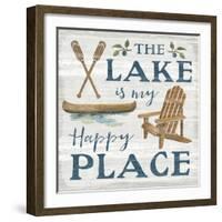 Lakeside Retreat IX Canoe-Silvia Vassileva-Framed Art Print