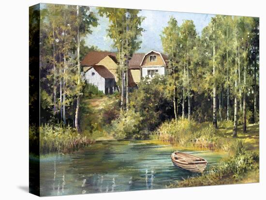 Lakeside Retreat-Mark Chandon-Stretched Canvas