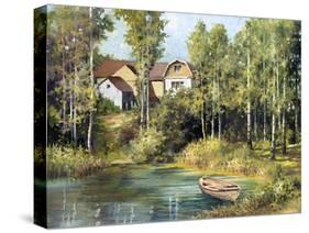 Lakeside Retreat-Mark Chandon-Stretched Canvas