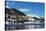 Lakeside, St. Moritz in Winter, Engadine, Graubunden, Switzerland, Europe-Christian Kober-Stretched Canvas