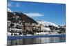 Lakeside, St. Moritz in Winter, Engadine, Graubunden, Switzerland, Europe-Christian Kober-Mounted Photographic Print
