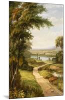 Lakeside Stroll-A^ Weller-Mounted Art Print