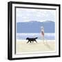 Lakeside Stroll-Linda Braucht-Framed Giclee Print