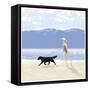 Lakeside Stroll-Linda Braucht-Framed Stretched Canvas