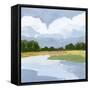 Lakeside Study III-Victoria Barnes-Framed Stretched Canvas