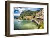 Lakeside Terrace Menaggio, Lake Como, Italy-George Oze-Framed Photographic Print