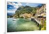 Lakeside Terrace Menaggio, Lake Como, Italy-George Oze-Framed Photographic Print