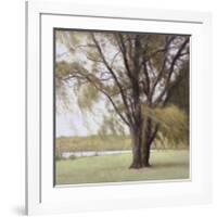 Lakeside Trees II-John Folchi-Framed Art Print