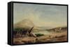 Lakeside View, 19Th Century (Oil on Canvas)-Alfred Vickers-Framed Stretched Canvas