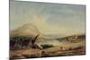 Lakeside View, 19Th Century (Oil on Canvas)-Alfred Vickers-Mounted Giclee Print