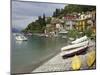 Lakeside View of the Medieval Village of Varenna, Lake Como, Lombardy, Italian Lakes, Italy, Europe-Peter Barritt-Mounted Photographic Print