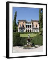 Lakeside Villa, Cadenabbia, Lake Como, Lombardy, Italian Lakes, Italy, Europe-Frank Fell-Framed Photographic Print