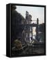 Lakeside Village During Stone Age-Hippolyte Couteau-Framed Stretched Canvas