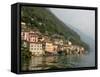 Lakeside Village, Lake Lugano, Lugano, Switzerland-Lisa S. Engelbrecht-Framed Stretched Canvas