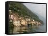 Lakeside Village, Lake Lugano, Lugano, Switzerland-Lisa S. Engelbrecht-Framed Stretched Canvas