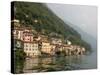 Lakeside Village, Lake Lugano, Lugano, Switzerland-Lisa S. Engelbrecht-Stretched Canvas