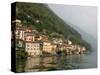 Lakeside Village, Lake Lugano, Lugano, Switzerland-Lisa S. Engelbrecht-Stretched Canvas