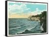 Lakewood, Ohio - Shoreline Scene-Lantern Press-Framed Stretched Canvas