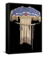 Lakota Beaded Dress-null-Framed Stretched Canvas