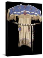 Lakota Beaded Dress-null-Stretched Canvas