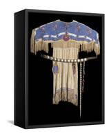 Lakota Beaded Dress-null-Framed Stretched Canvas