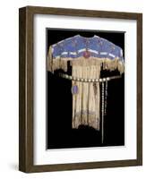 Lakota Beaded Dress-null-Framed Photographic Print