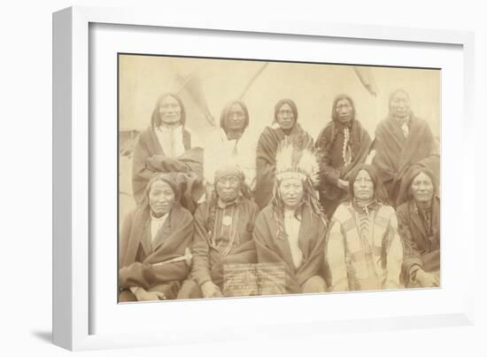 Lakota Chiefs-John C.H. Grabill-Framed Art Print