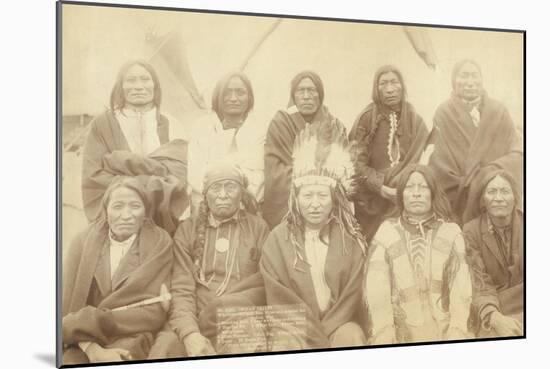 Lakota Chiefs-John C.H. Grabill-Mounted Art Print