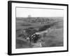 Lakota Indian Camp at the White Clay Creek Watering Hole Photograph - Pine Ridge, SD-Lantern Press-Framed Art Print