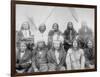 Lakota Indian Chiefs who Met General Miles to End Indian War Photograph - Pine Ridge, SD-Lantern Press-Framed Art Print